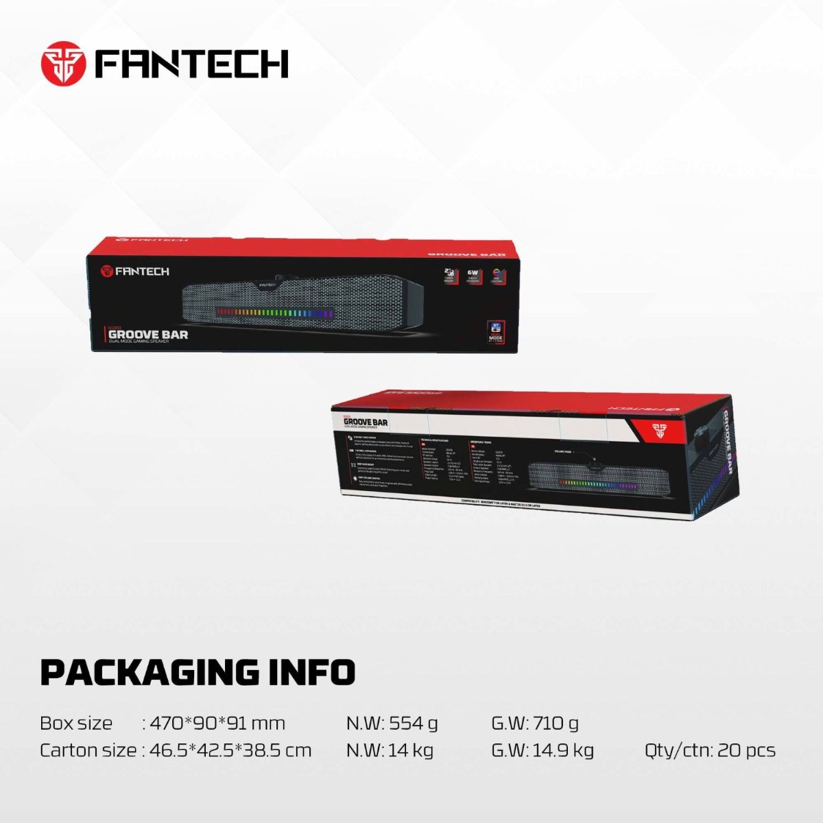 FANTECH GROOVE BAR GS303 2in1 Gaming Multimedia Speaker