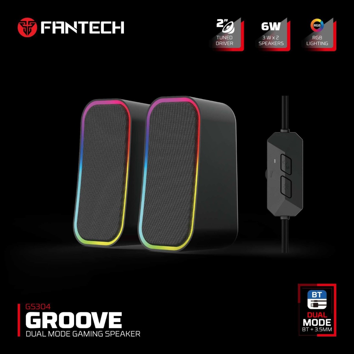 FANTECH GROOVE GS304 2in1 Gaming Multimedia Speaker