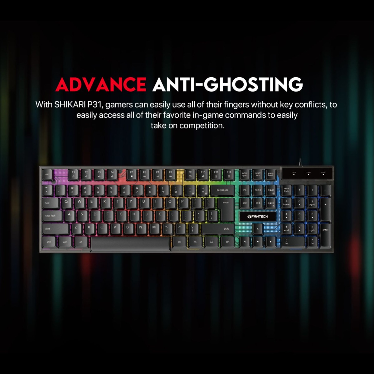 FANTECH HERO P31 3in1 Wired Gaming Computer Accessories Package