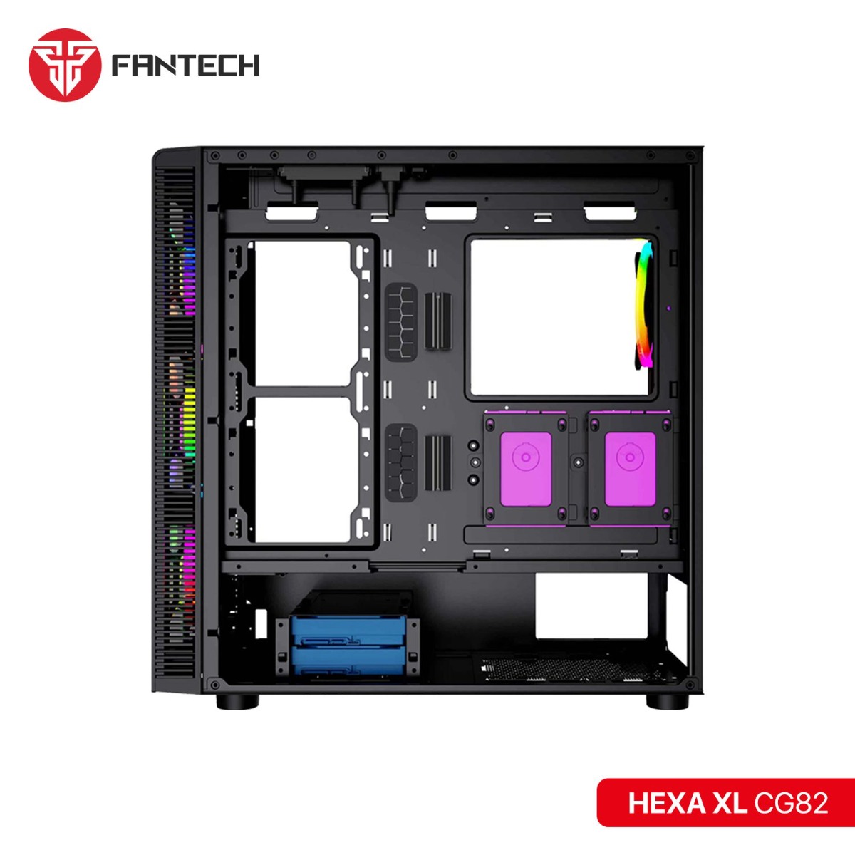 صندوق كمبيوتر FANTECH HEXA XL CG82 Full Tower للألعاب