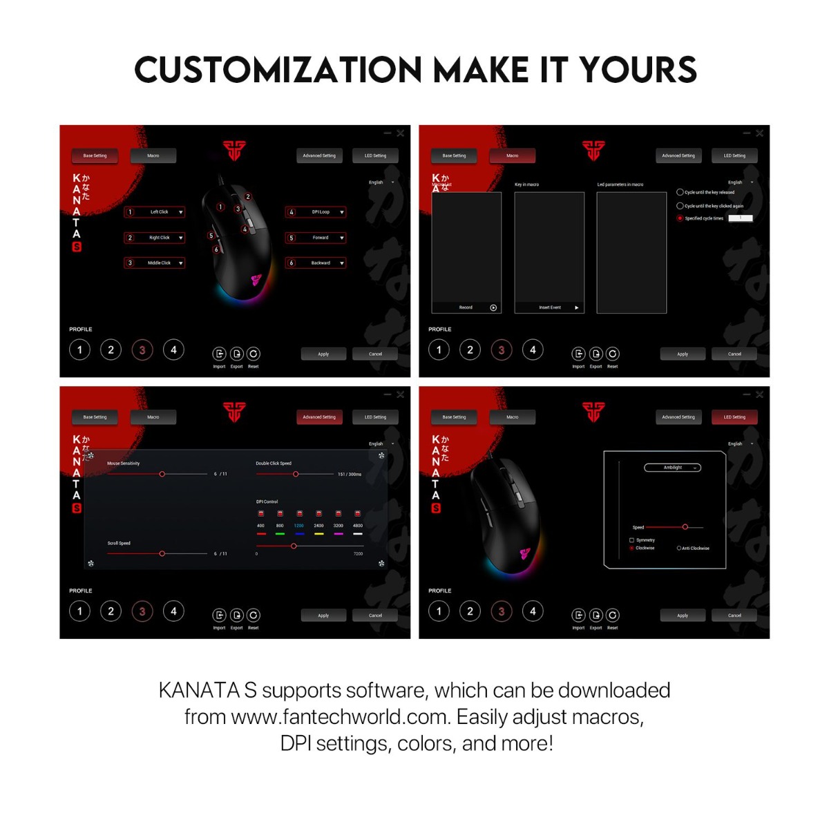 FANTECH KANATA S VX9S Wired Optical Gaming Mouse