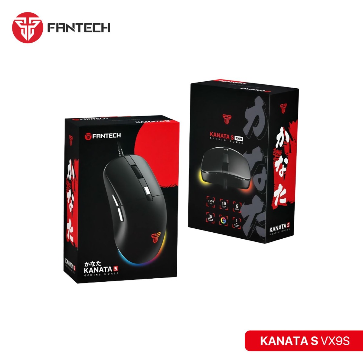 ماوس FANTECH KANATA S VX9S ضوئي سلكي للألعاب