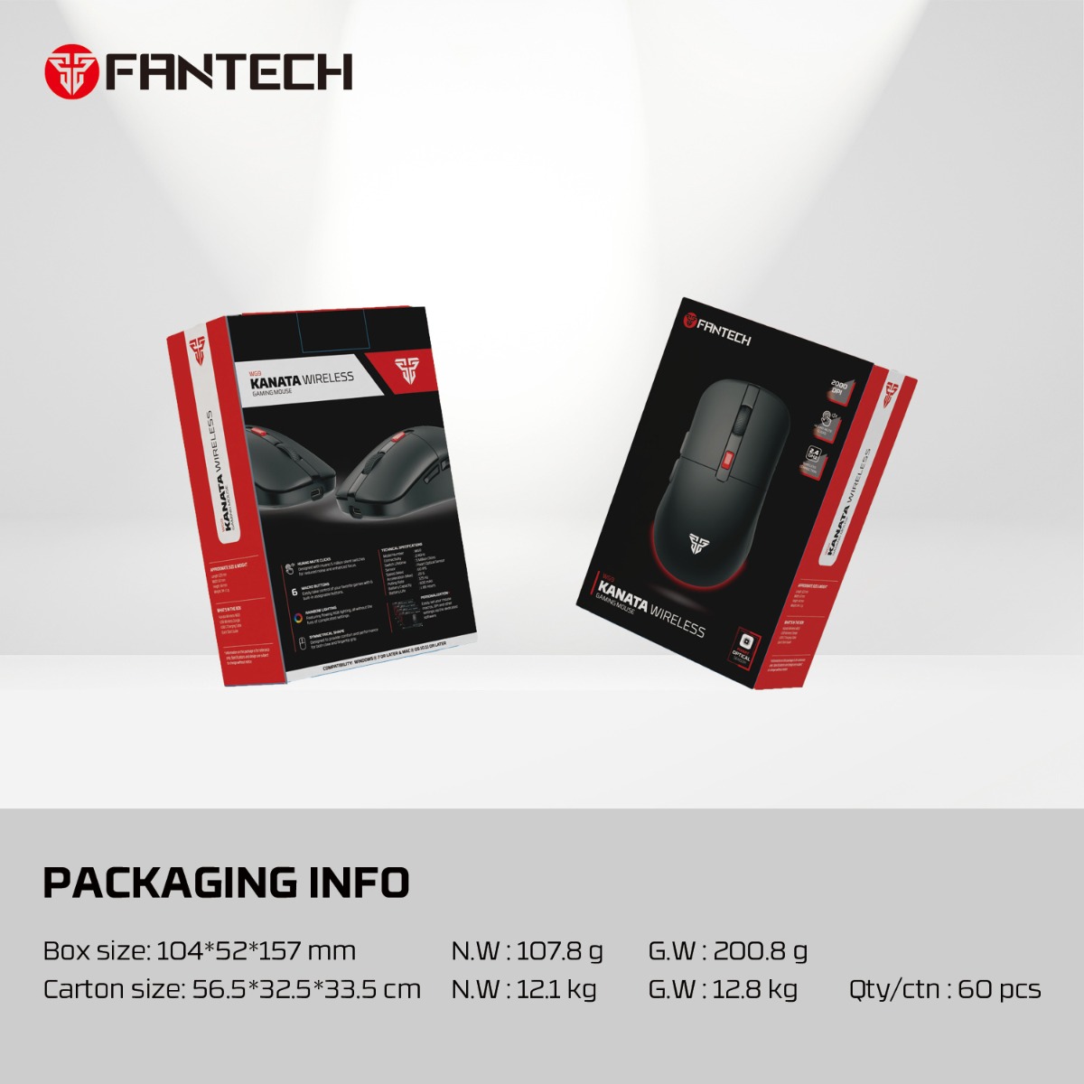 FANTECH KANATA WG9 Wireless Optical Gaming Mouse