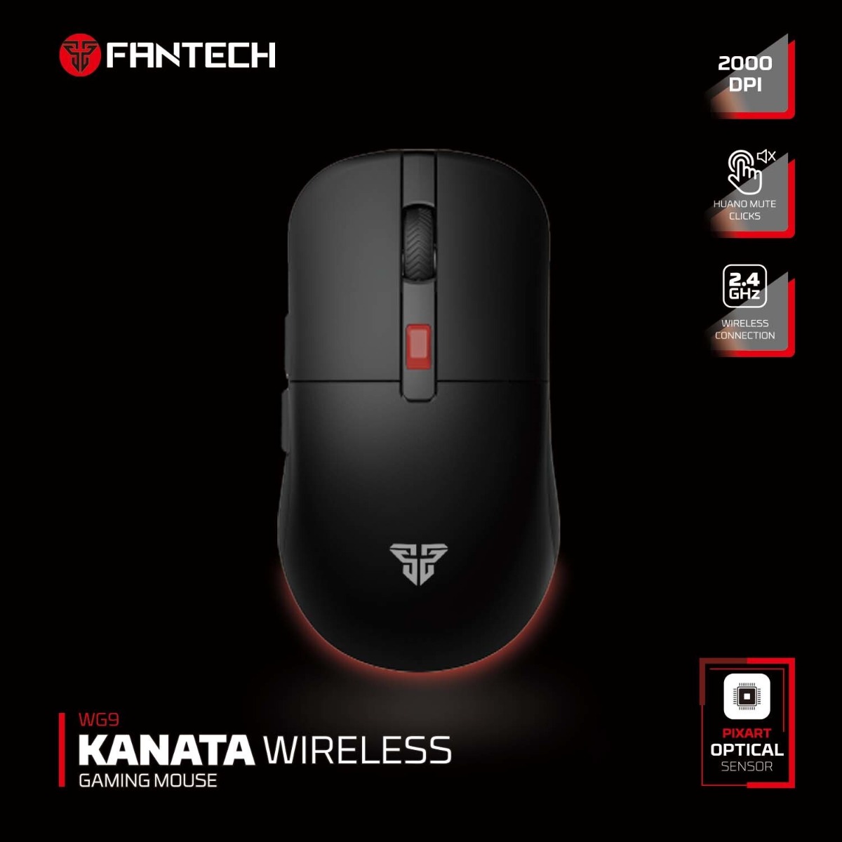 ماوس FANTECH KANATA WG9 ضوئي لاسلكي للألعاب