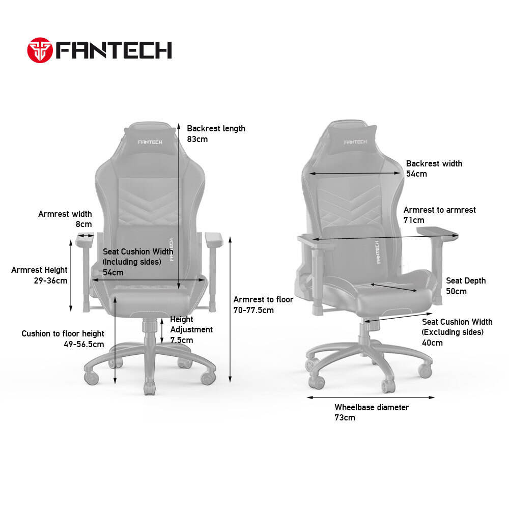 كرسي الألعاب FANTECH LEDARE GC192 3D