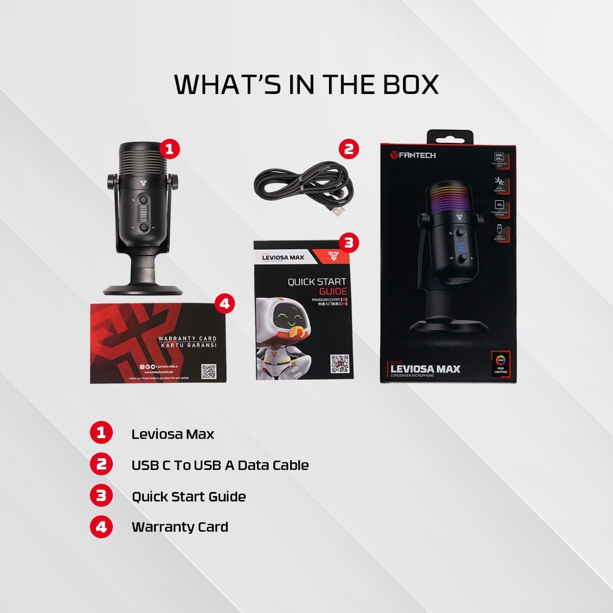 FANTECH LEVIOSA MAX MCX03 Computer Gaming Microphone