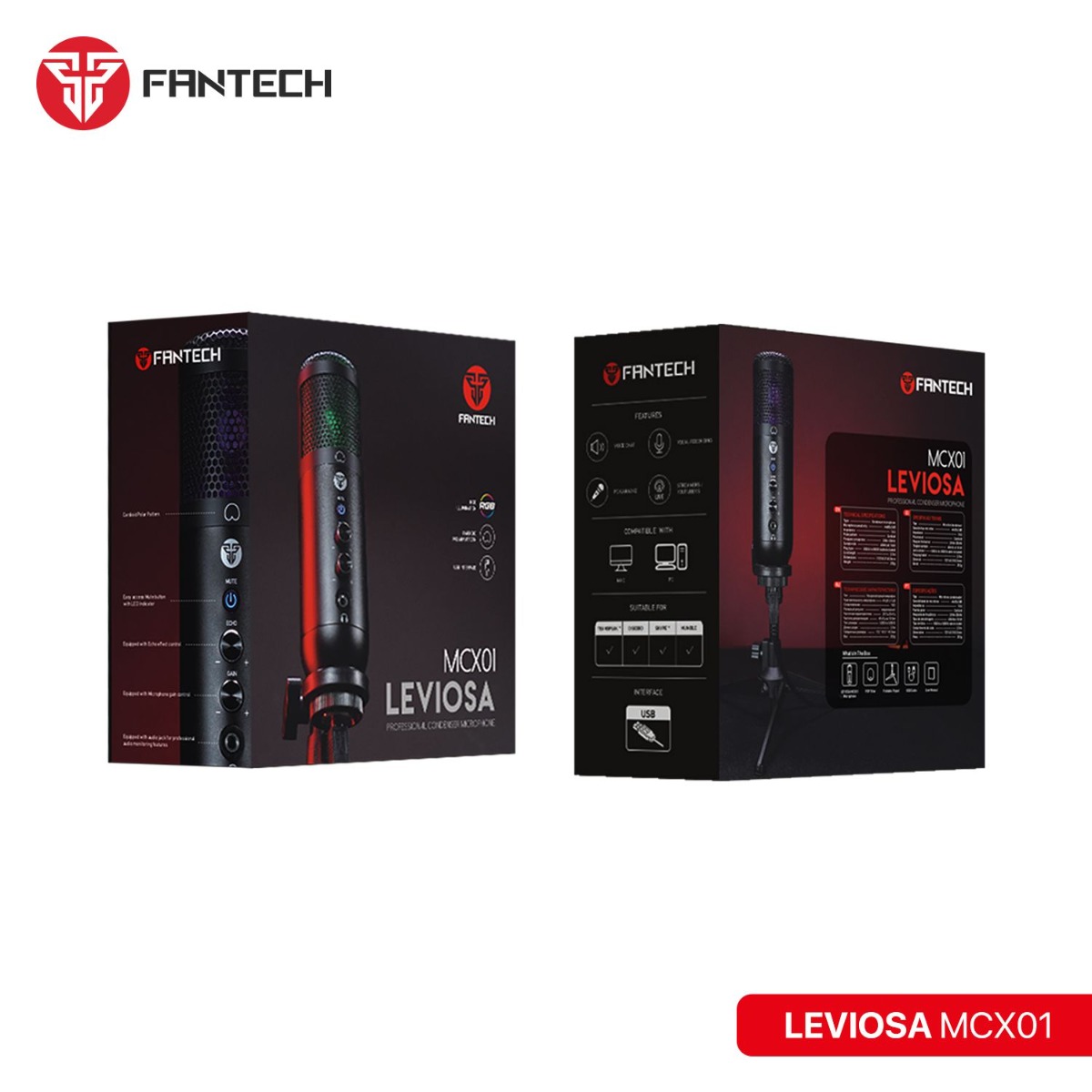 FANTECH LEVIOSA MCX01 Computer Gaming Microphone