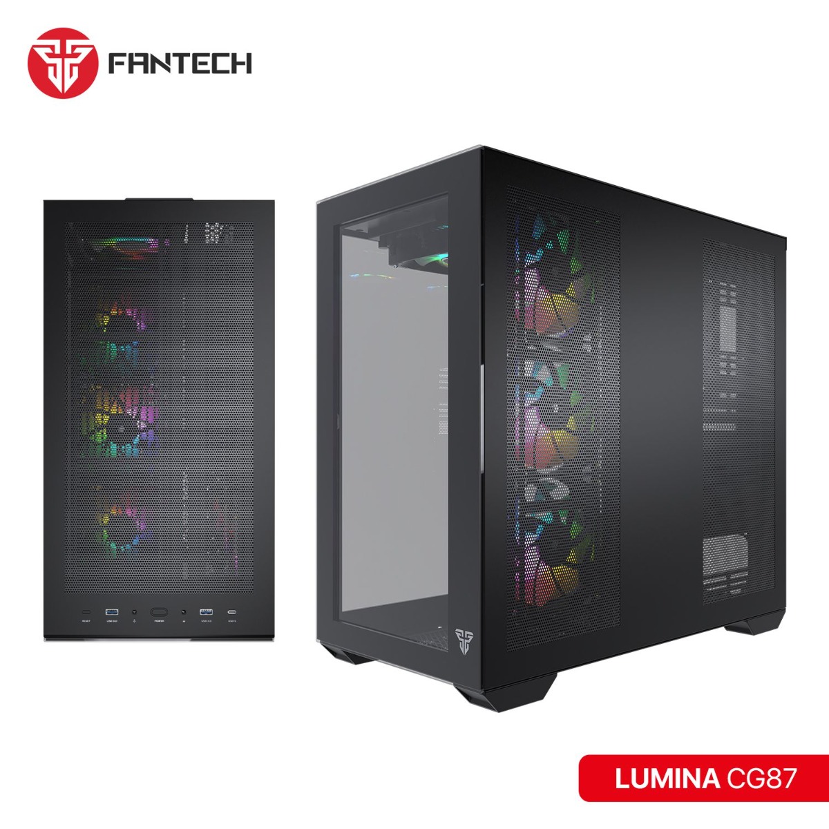 FANTECH LUMINA CG87 Full Tower Gaming Computer Case