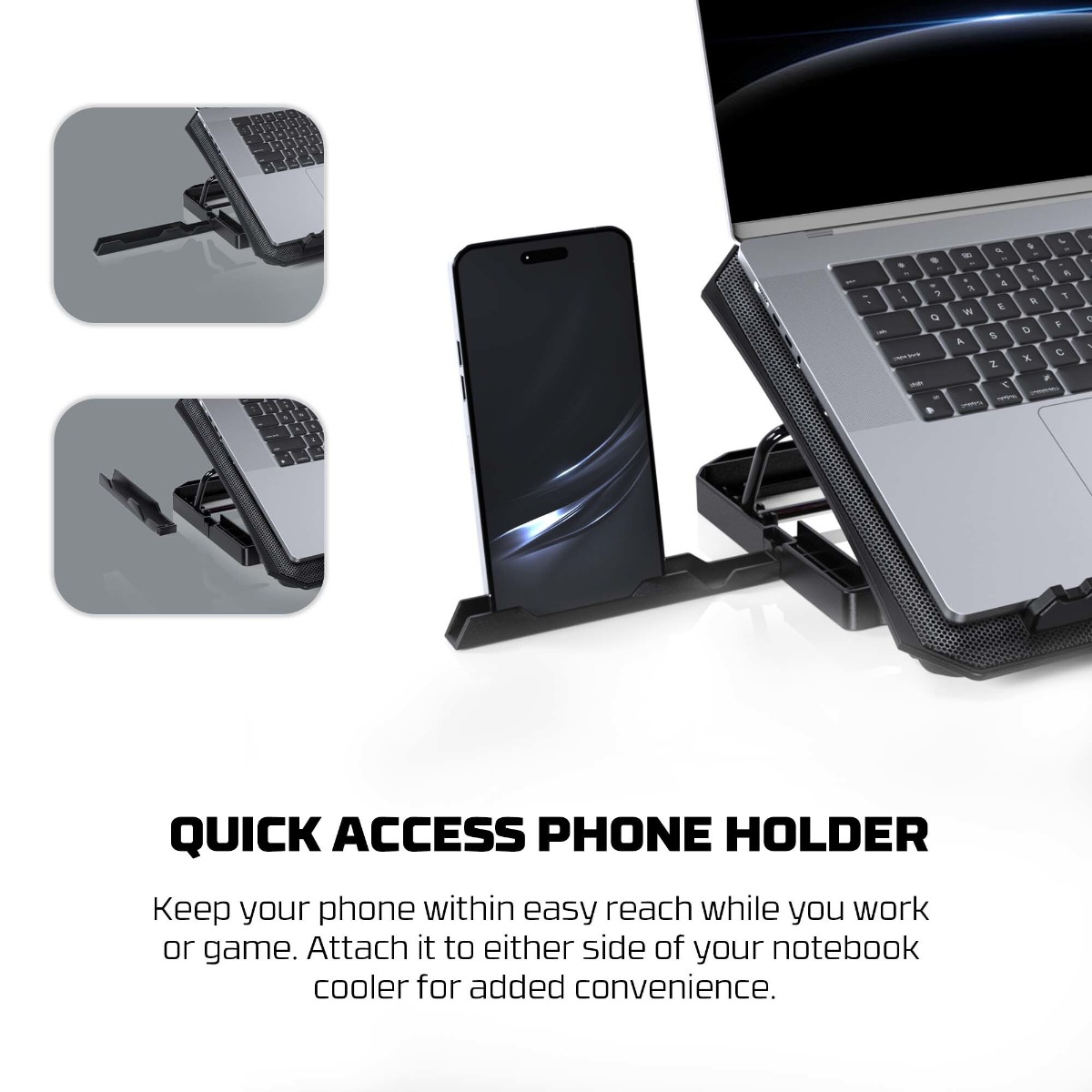 FANTECH NC14 Laptop Cooler with Holder