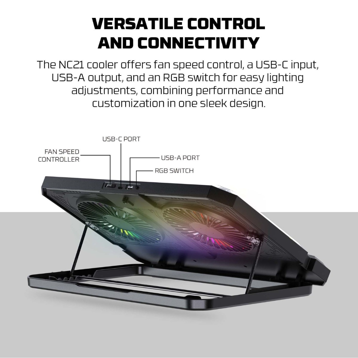 FANTECH NC21 Laptop Cooler with Holder