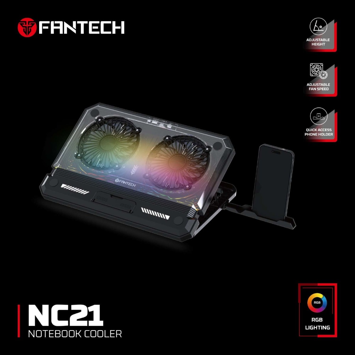 مروحة لابتوب FANTECH NC21 مع حمالة