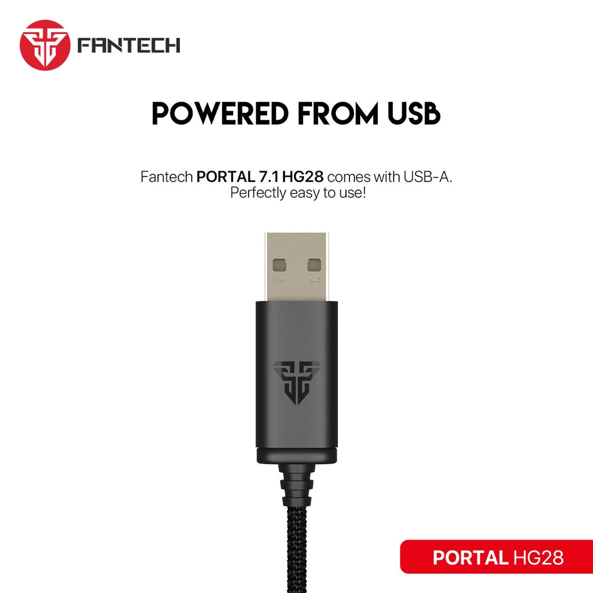 سماعة الرأس FANTECH PORTAL HG28 USB 7.1 سلكية لألعاب الكمبيوتر