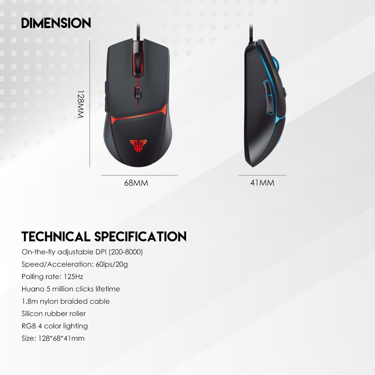 FANTECH POWER P51 5in1 Wired Gaming Computer Accessories Package
