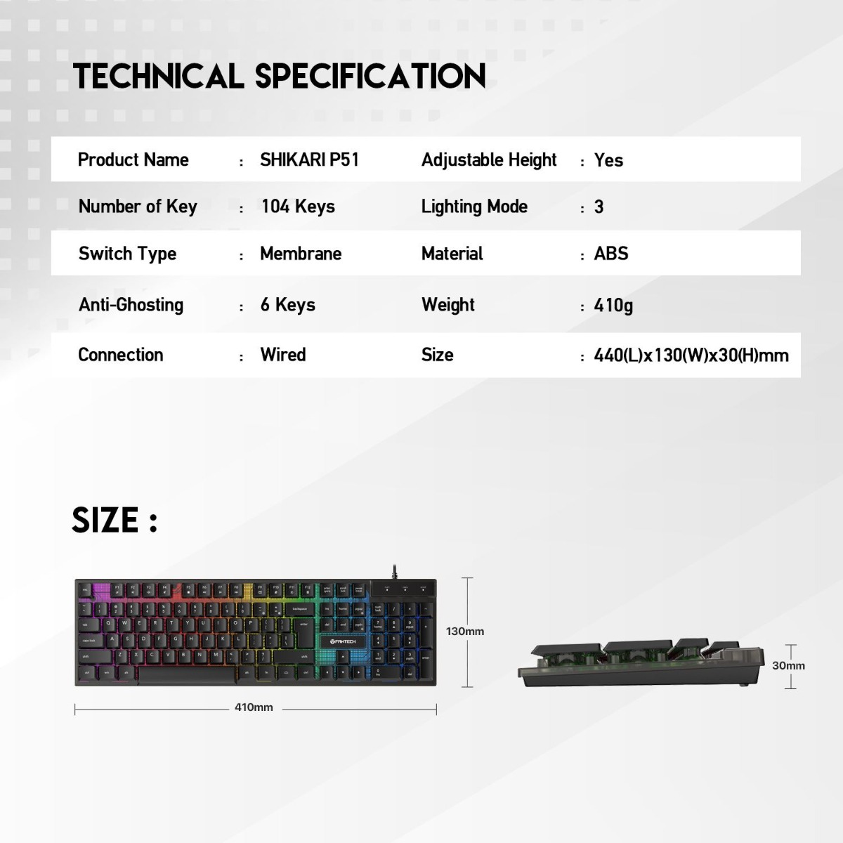 بكج اكسسوارات FANTECH POWER P51 5in1 سلكي لألعاب الكمبيوتر