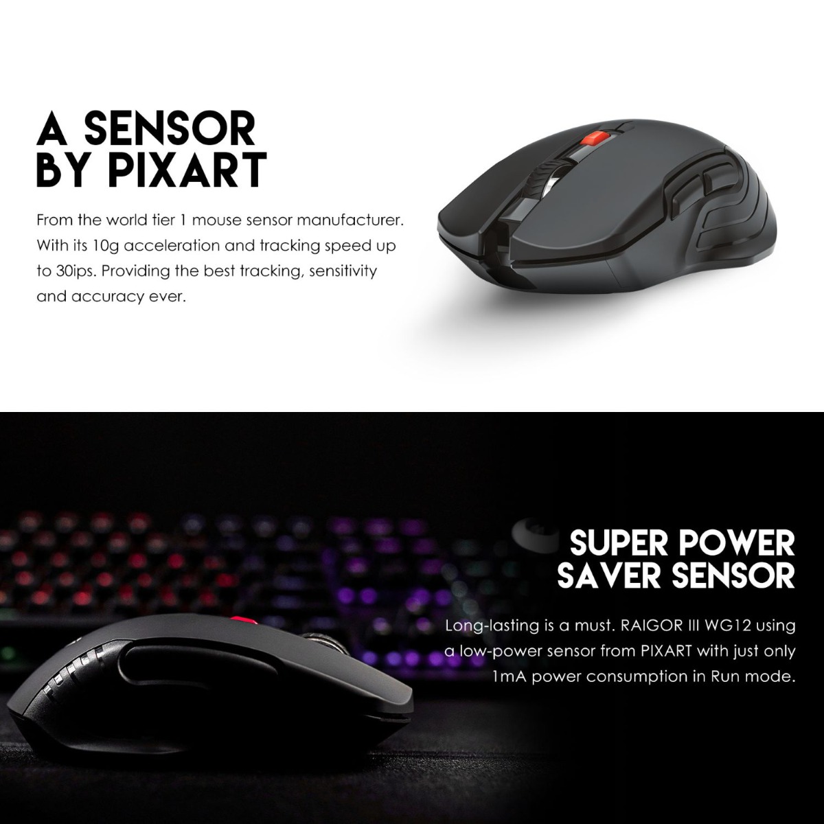 FANTECH RAIGOR III WG12 Wireless Mouse