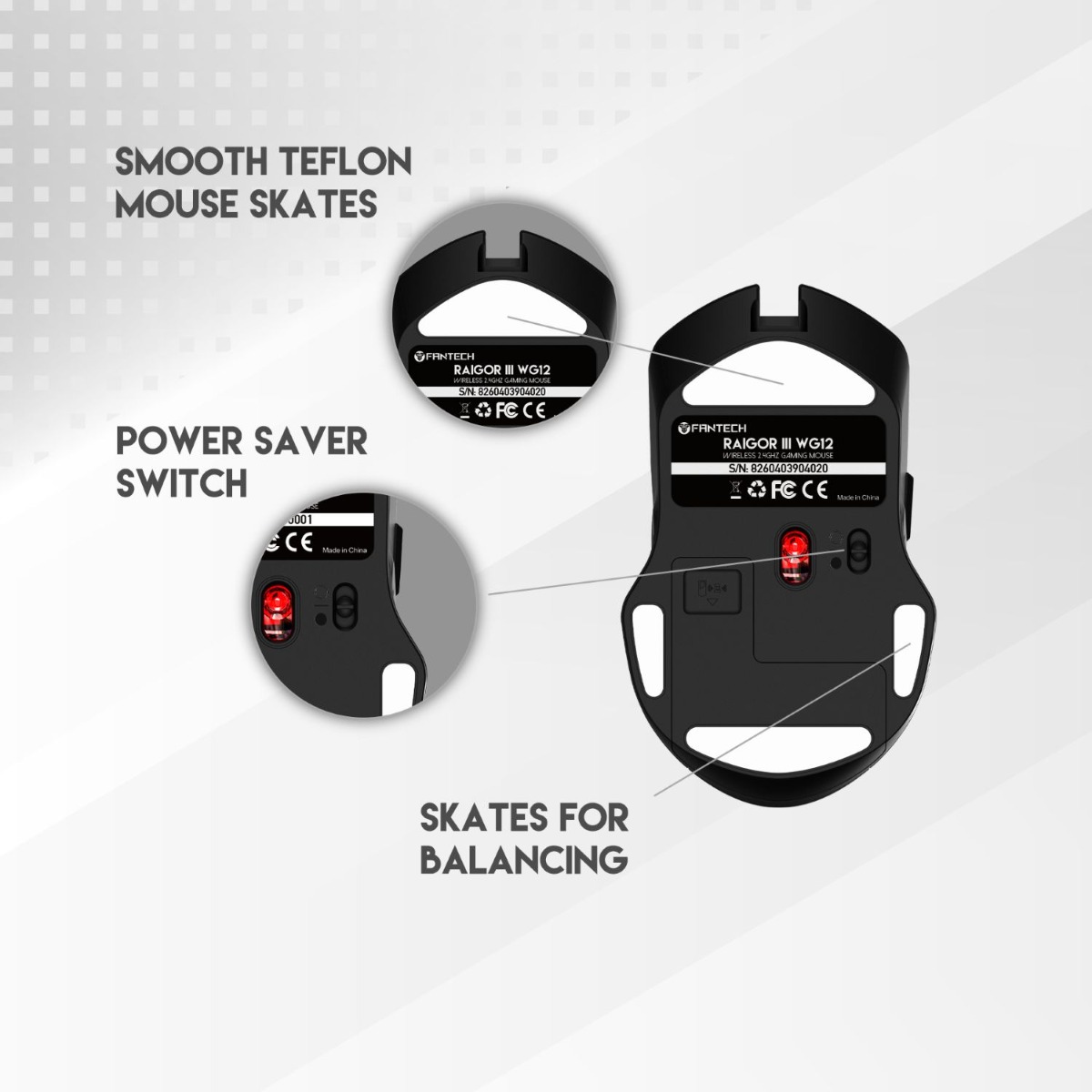 FANTECH RAIGOR III WG12 Wireless Mouse
