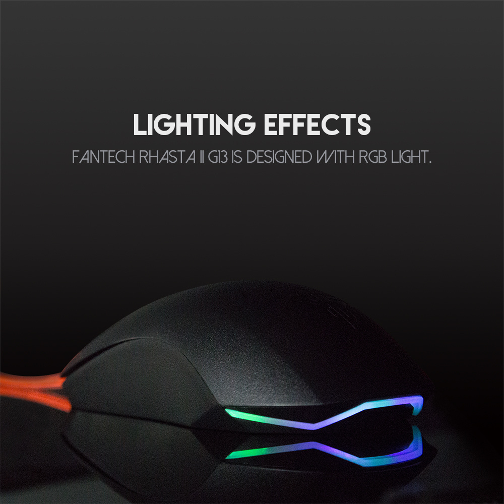 ماوس FANTECH RHASTA II G13 ضوئي سلكي للألعاب