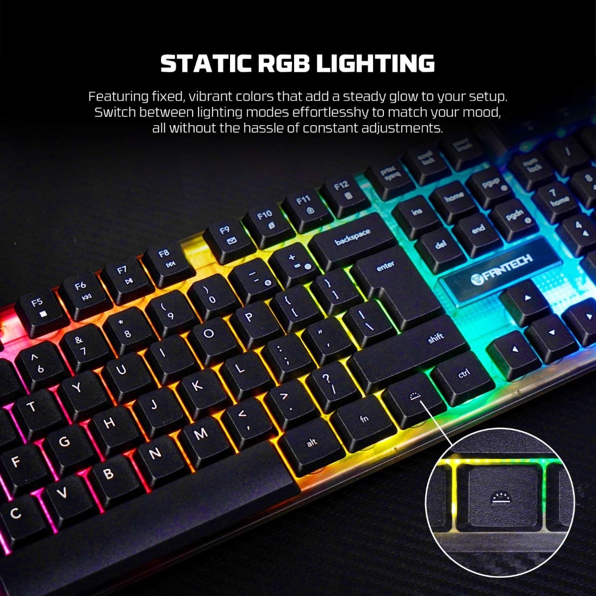 FANTECH SHIKARI S K515S Wired Gaming Keyboard - (104 Key)