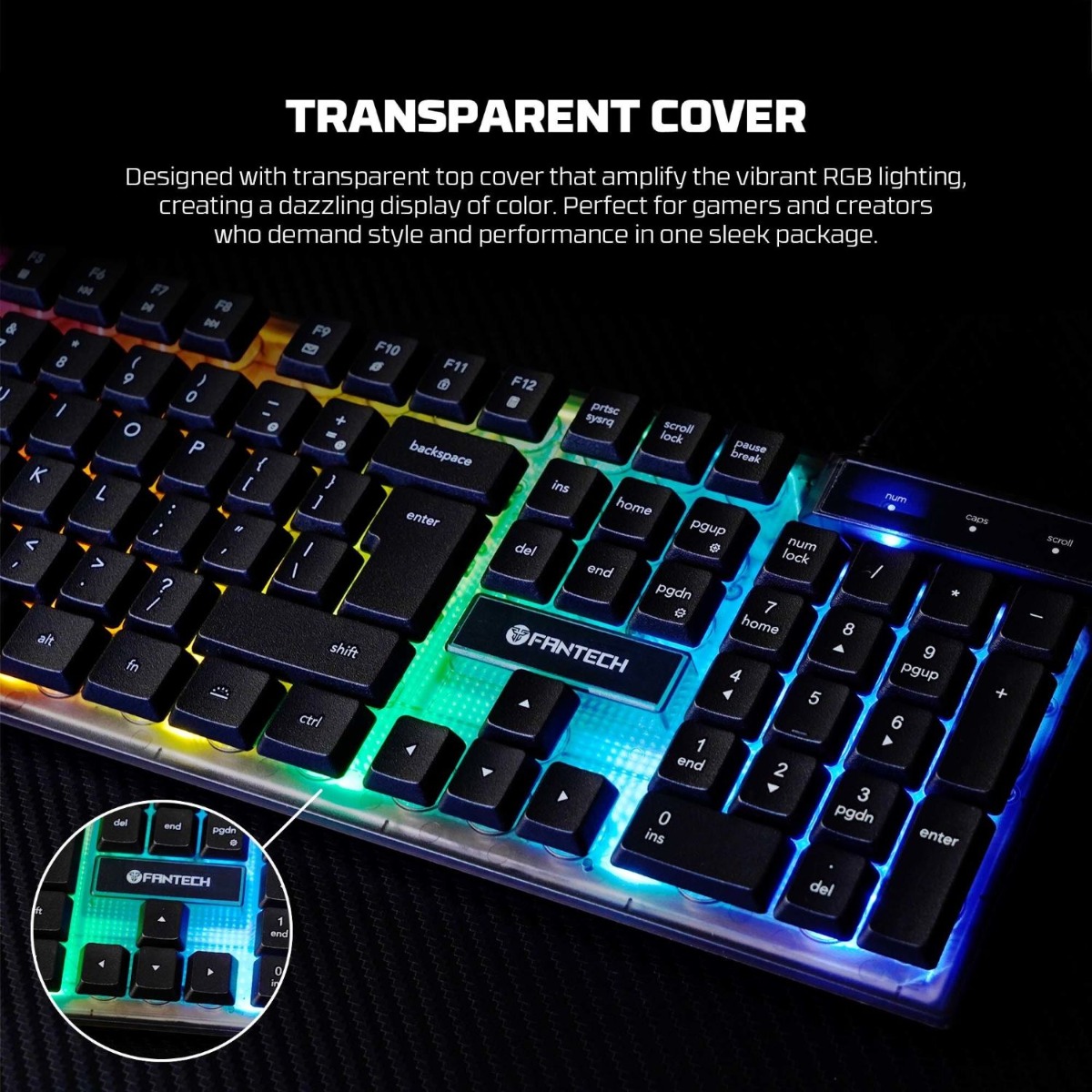 FANTECH SHIKARI S K515S Wired Gaming Keyboard - (104 Key)