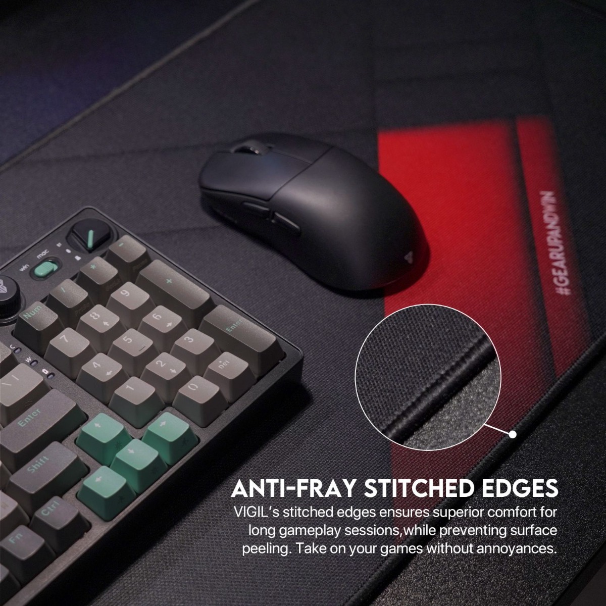 FANTECH VIGIL MP806 Gaming Mouse & Keyboard Pad