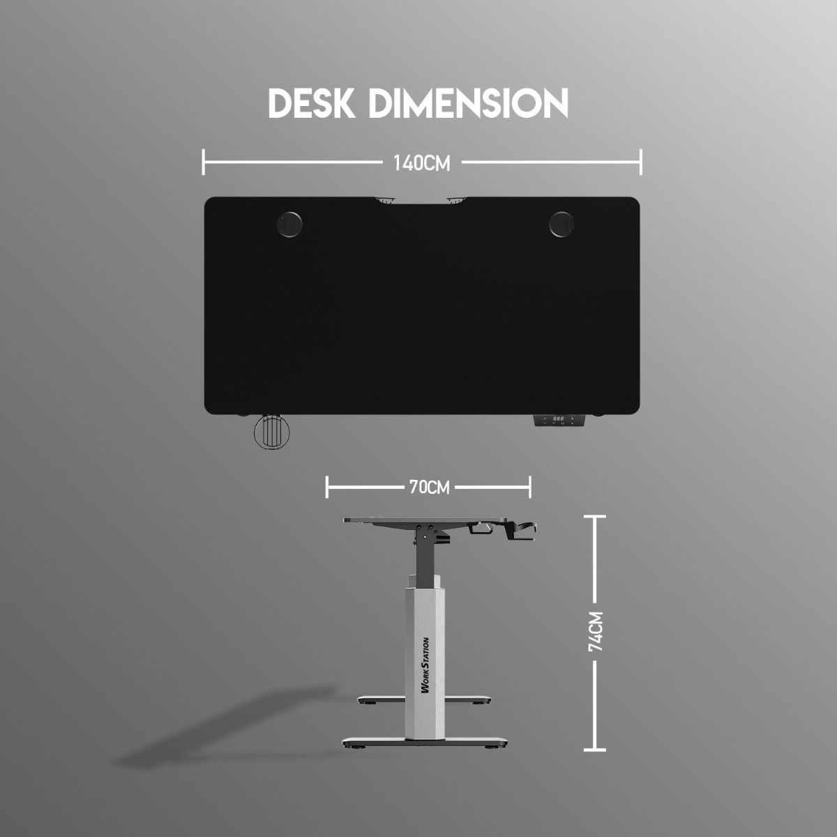 FANTECH WORKSTATION WS414 Adjustable Rising Gaming Desk