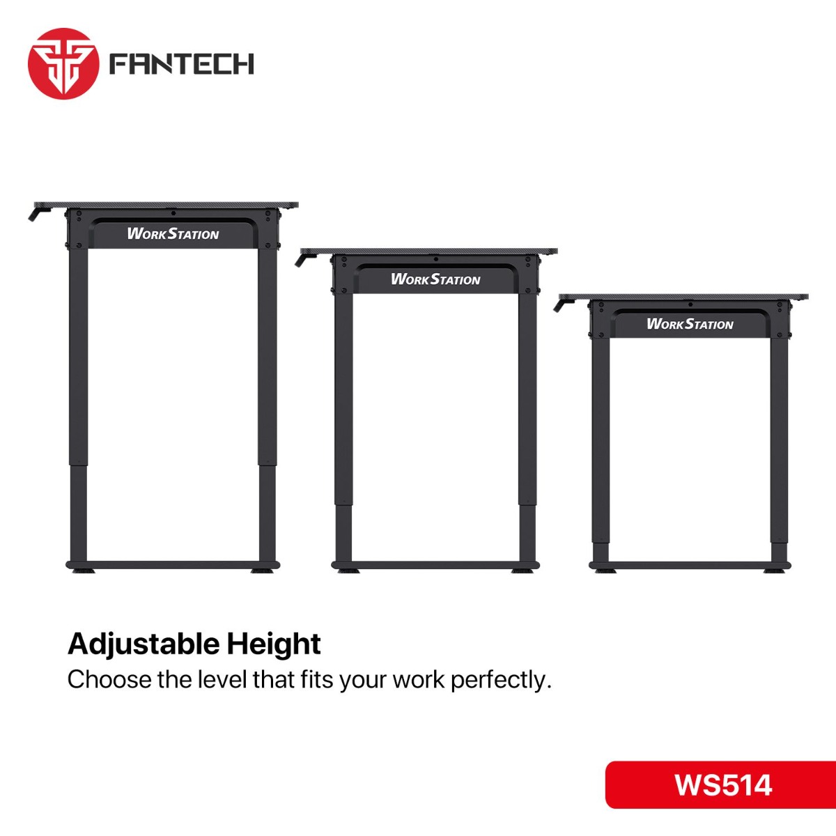 مكتب الألعاب FANTECH WORKSTATION WS514 القابل للتعديل بمحركين كهربائيين