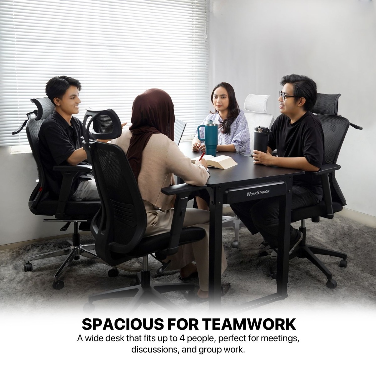 مكتب الألعاب FANTECH WORKSTATION WS514 القابل للتعديل بمحركين كهربائيين