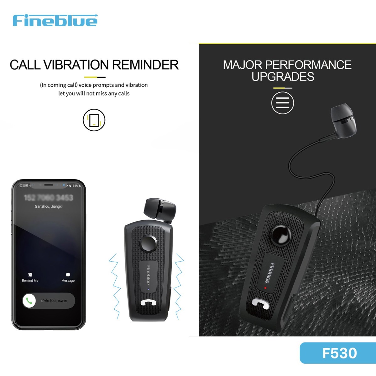 سماعة أذن Fineblue F530 بلوتوث