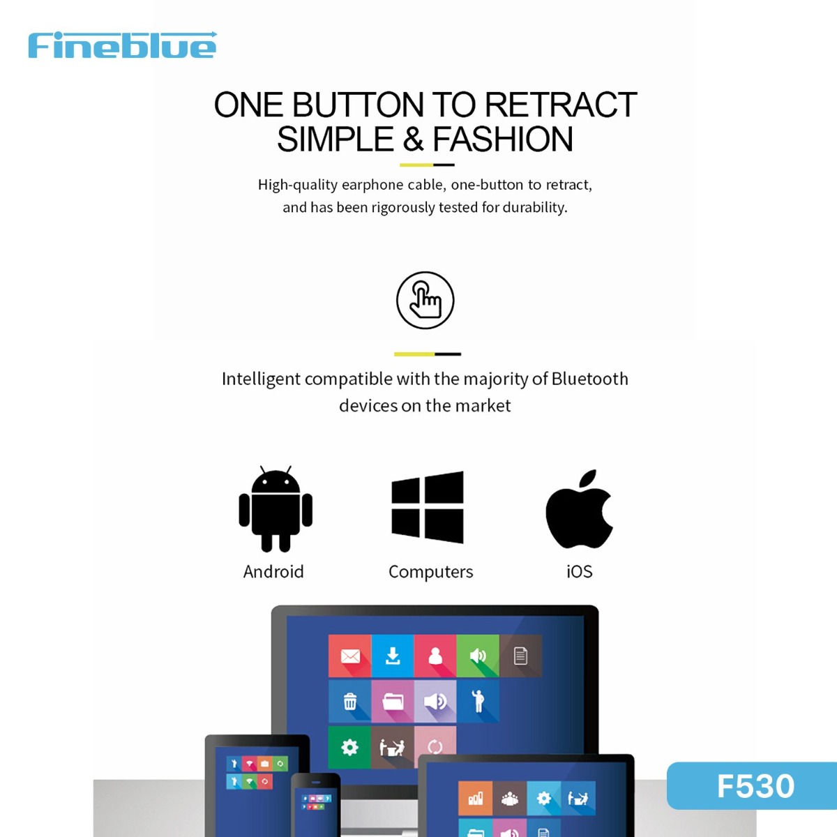 سماعة أذن Fineblue F530 بلوتوث