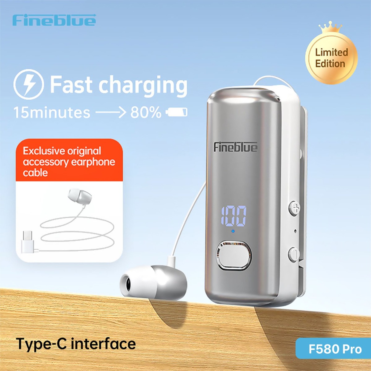 سماعة أذن Fineblue F580 Pro بلوتوث
