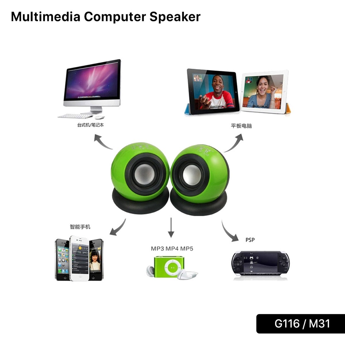 G-116 / M31 Multimedia Speaker