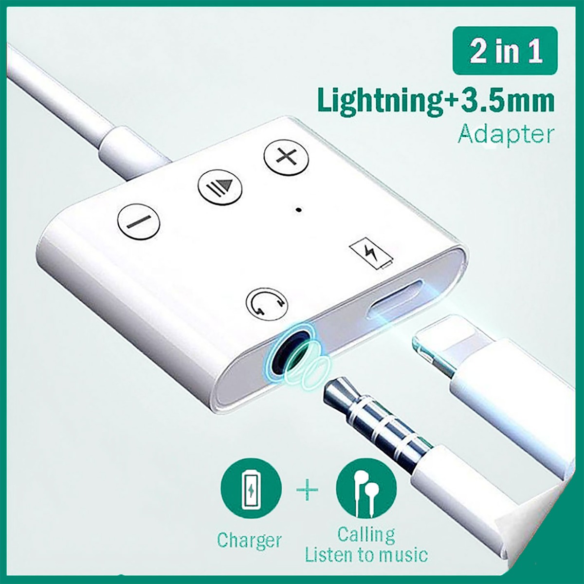GL058 Audio and Charging Adapter for iPhone