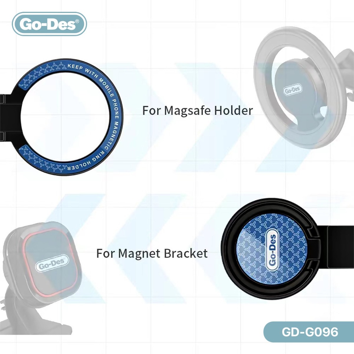رنج وحمالة هاتف GO-DES GD-G096 المغناطيسية
