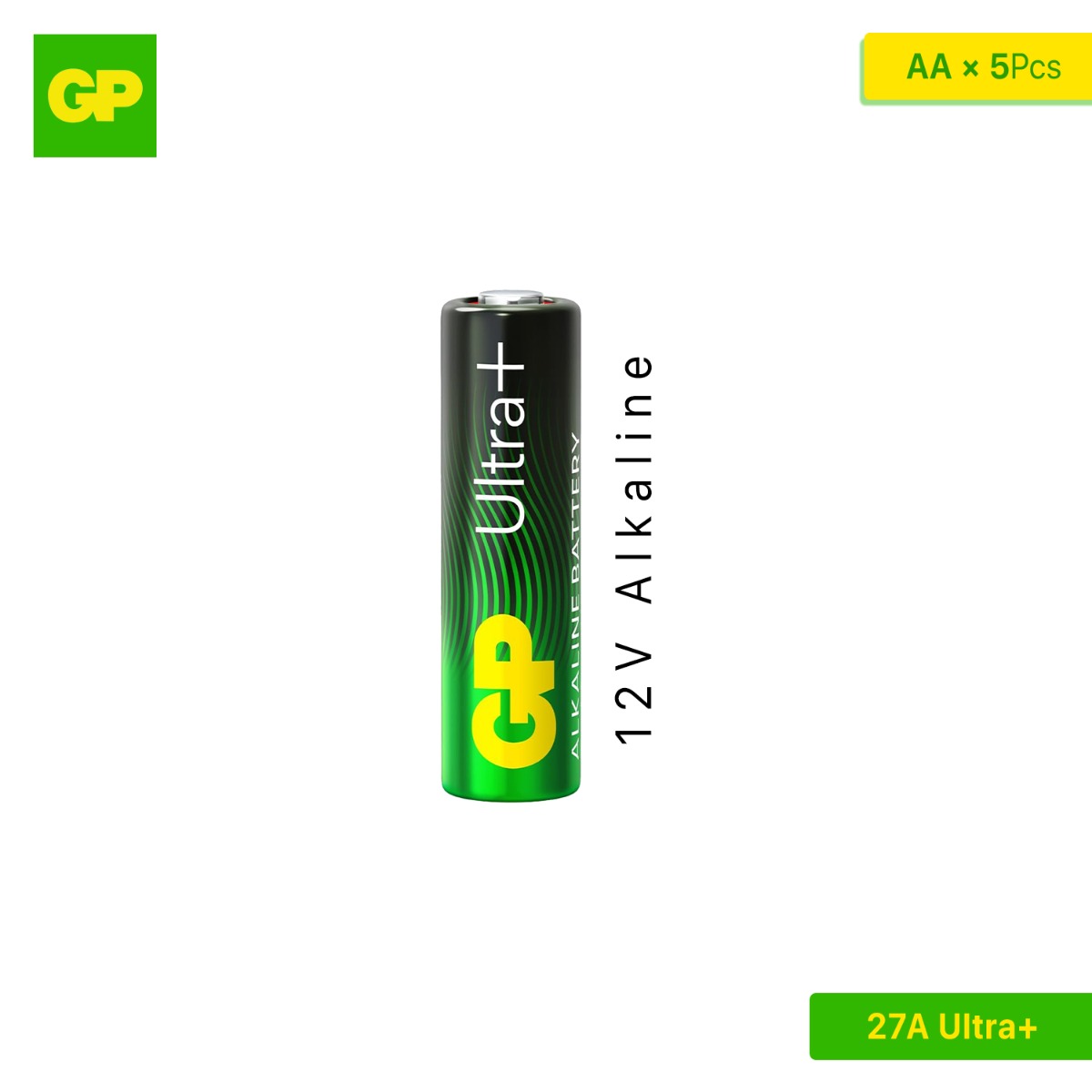 بطارية GP Ultra+ 27A 12V (5 قطع)