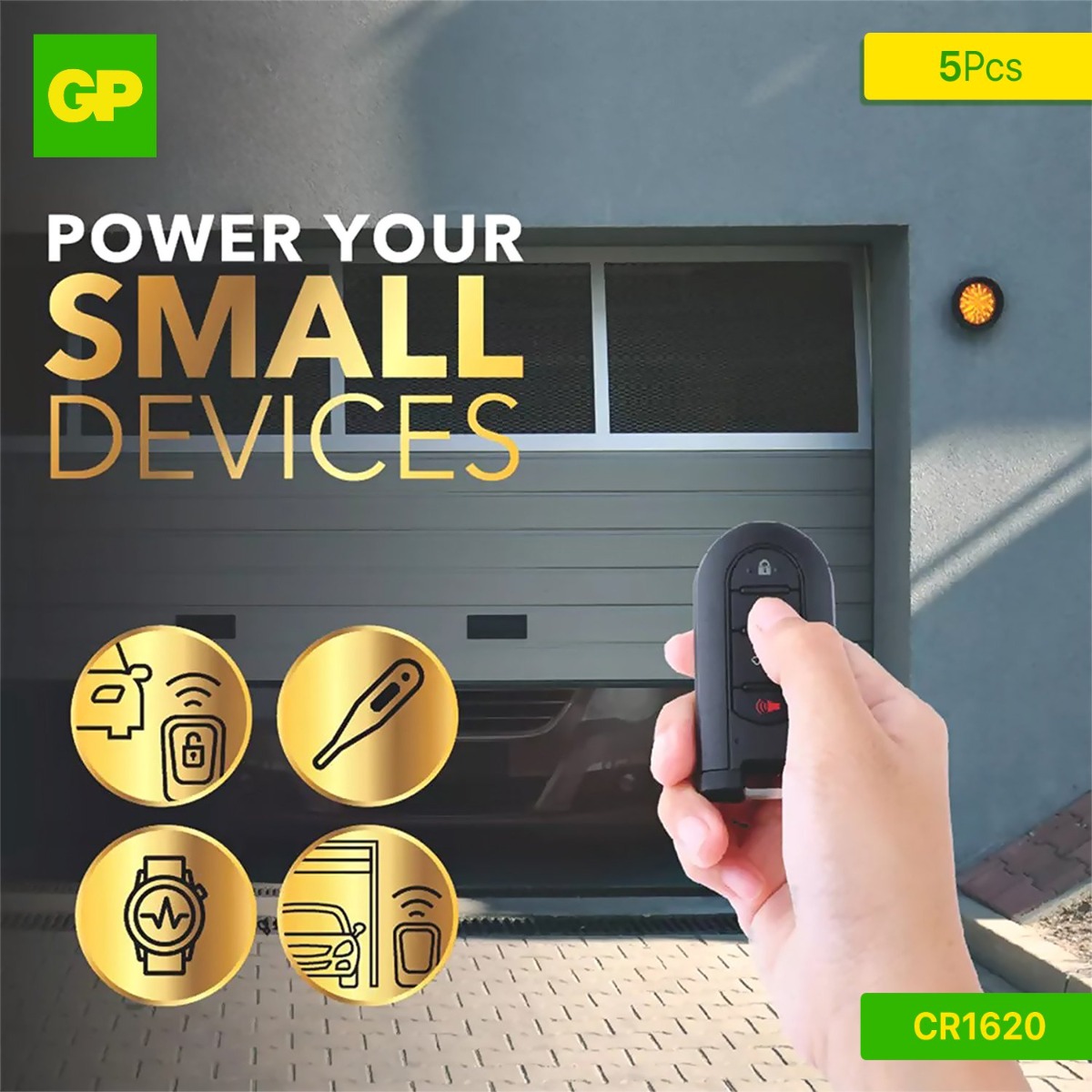 GP Ultra+ CR1620 Lithium Coin Cells Battery (5 Pcs)