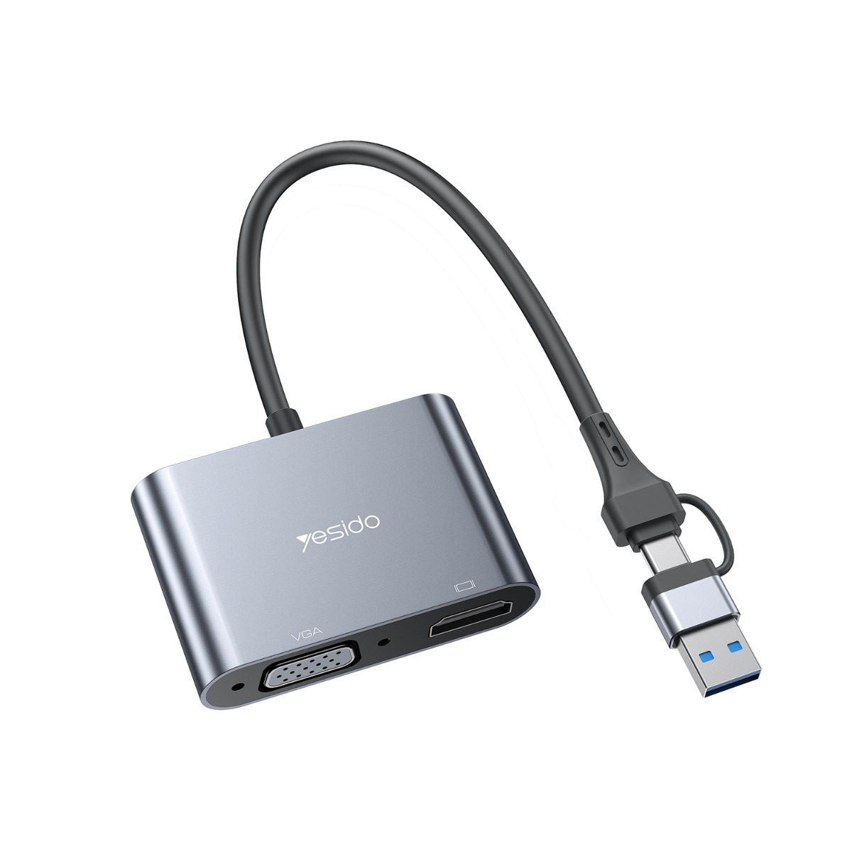 YESIDO HM15 2in1 HDTV Cable Video Adapter