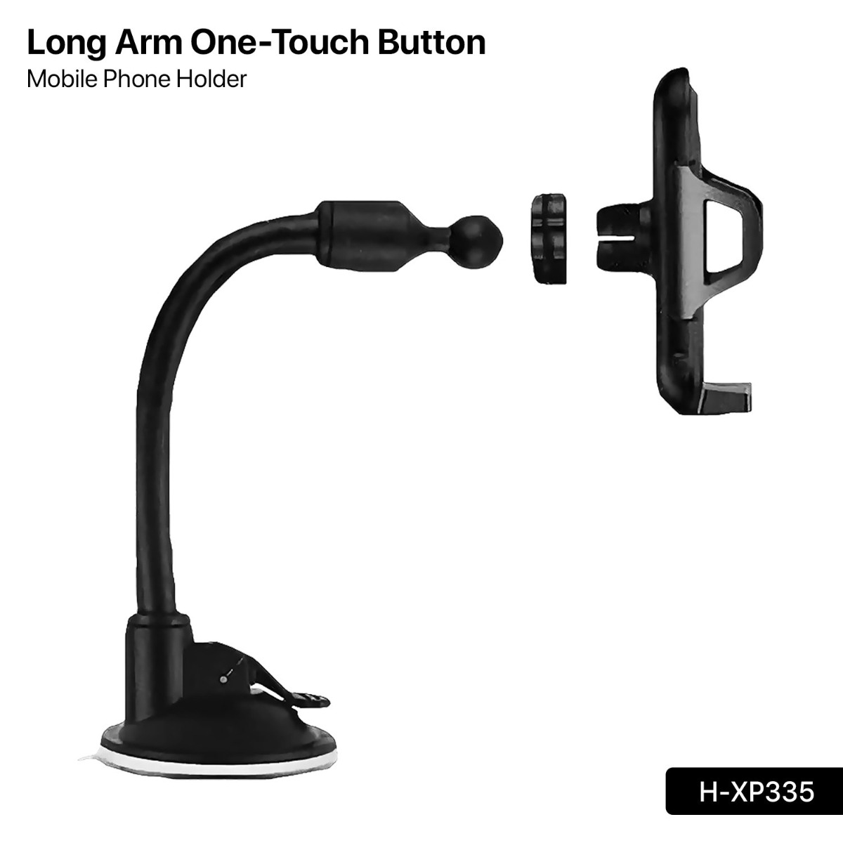 HOSE H-XP335 Long Arm One-Touch Button Mobile Phone Holder