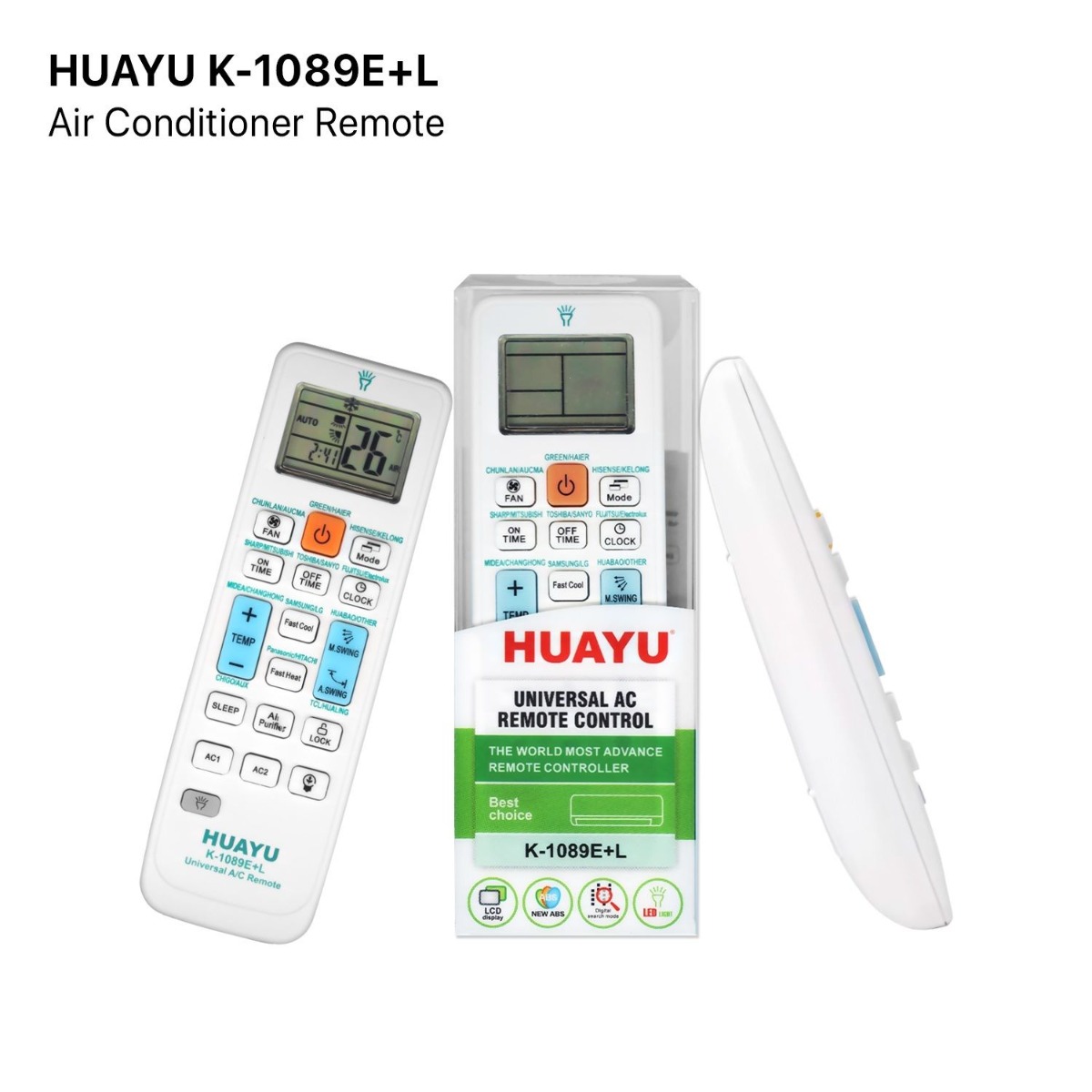 HUAYU K-1089E+L Air Conditioner Remote