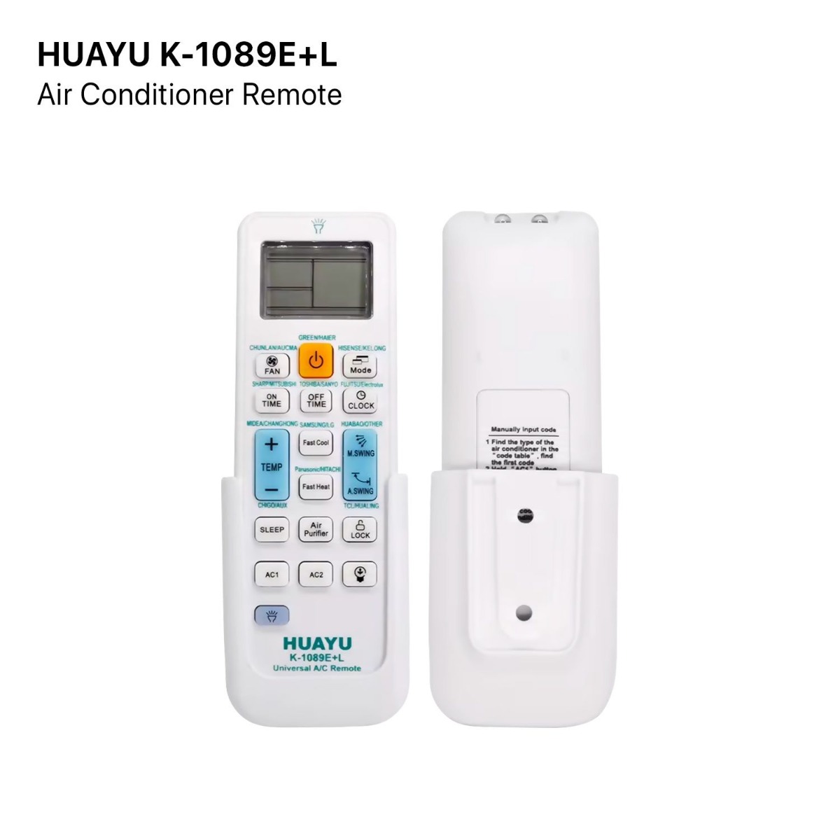 HUAYU K-1089E+L Air Conditioner Remote