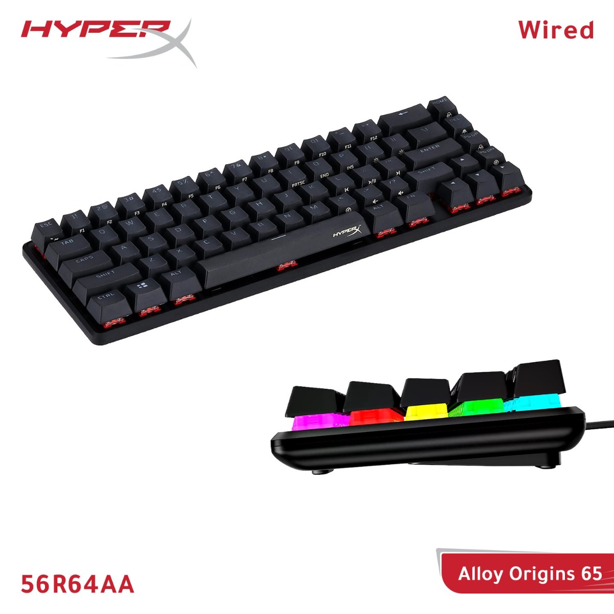 كيبورد HyperX Alloy Origins 65 سلكي للألعاب