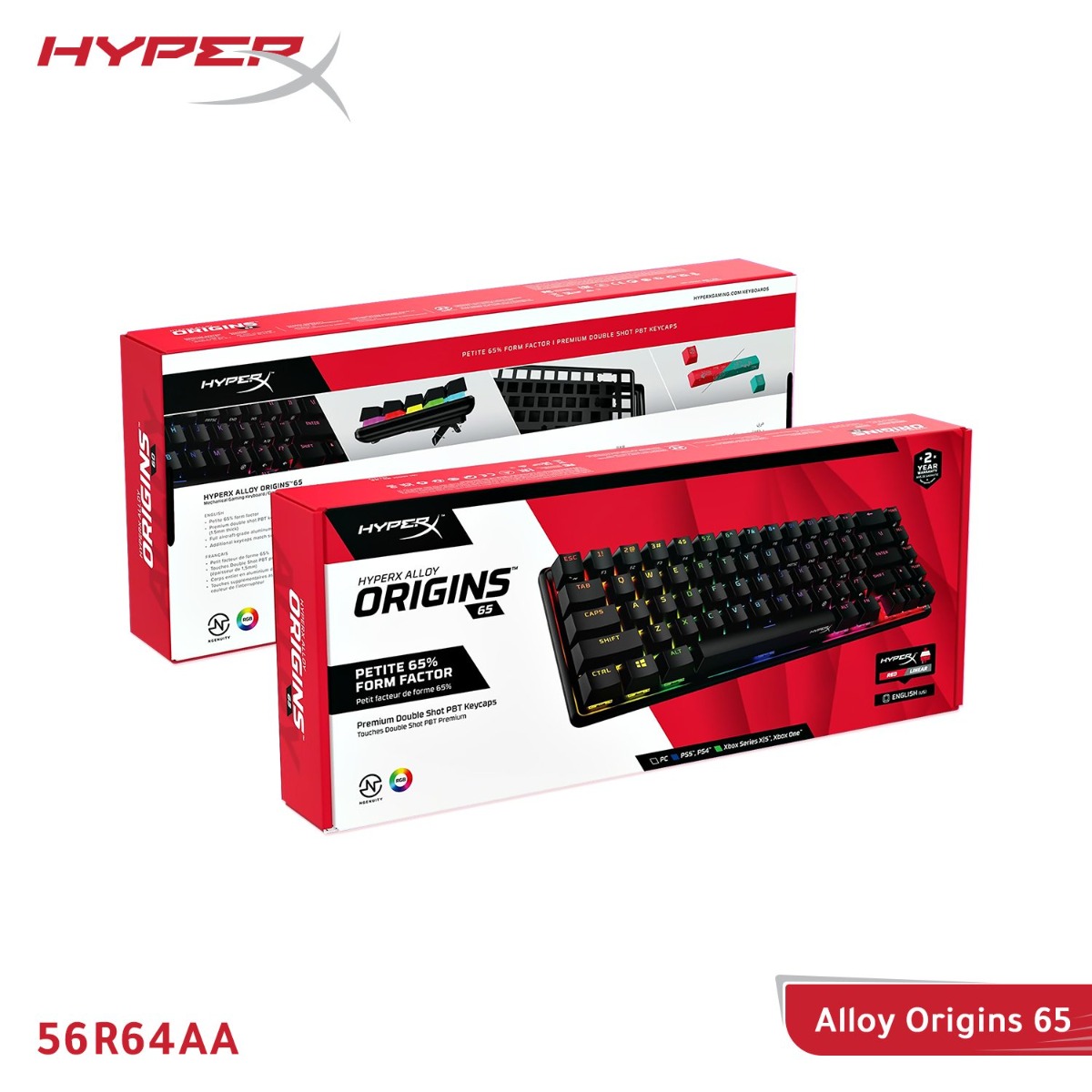 كيبورد HyperX Alloy Origins 65 سلكي للألعاب