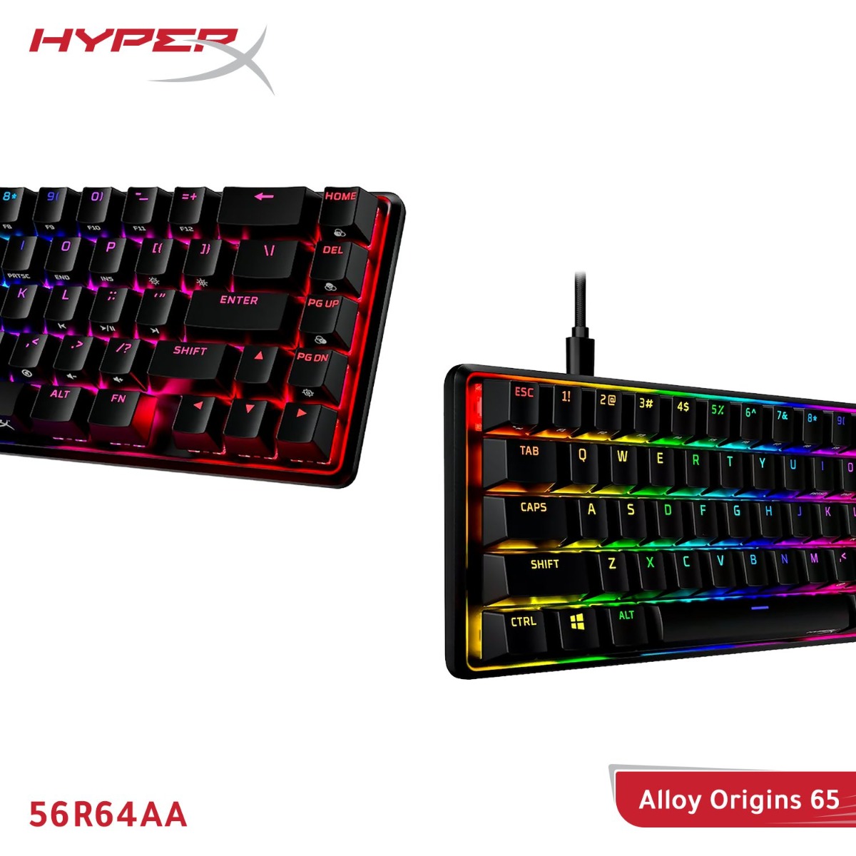 كيبورد HyperX Alloy Origins 65 سلكي للألعاب