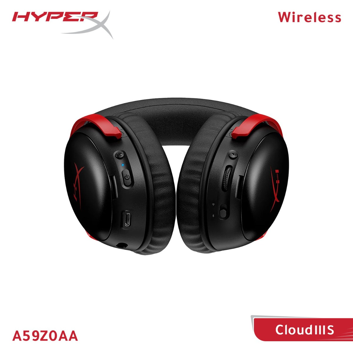 سماعة الرأس HyperX Cloud 3s اللاسلكية لألعاب الكمبيوتر