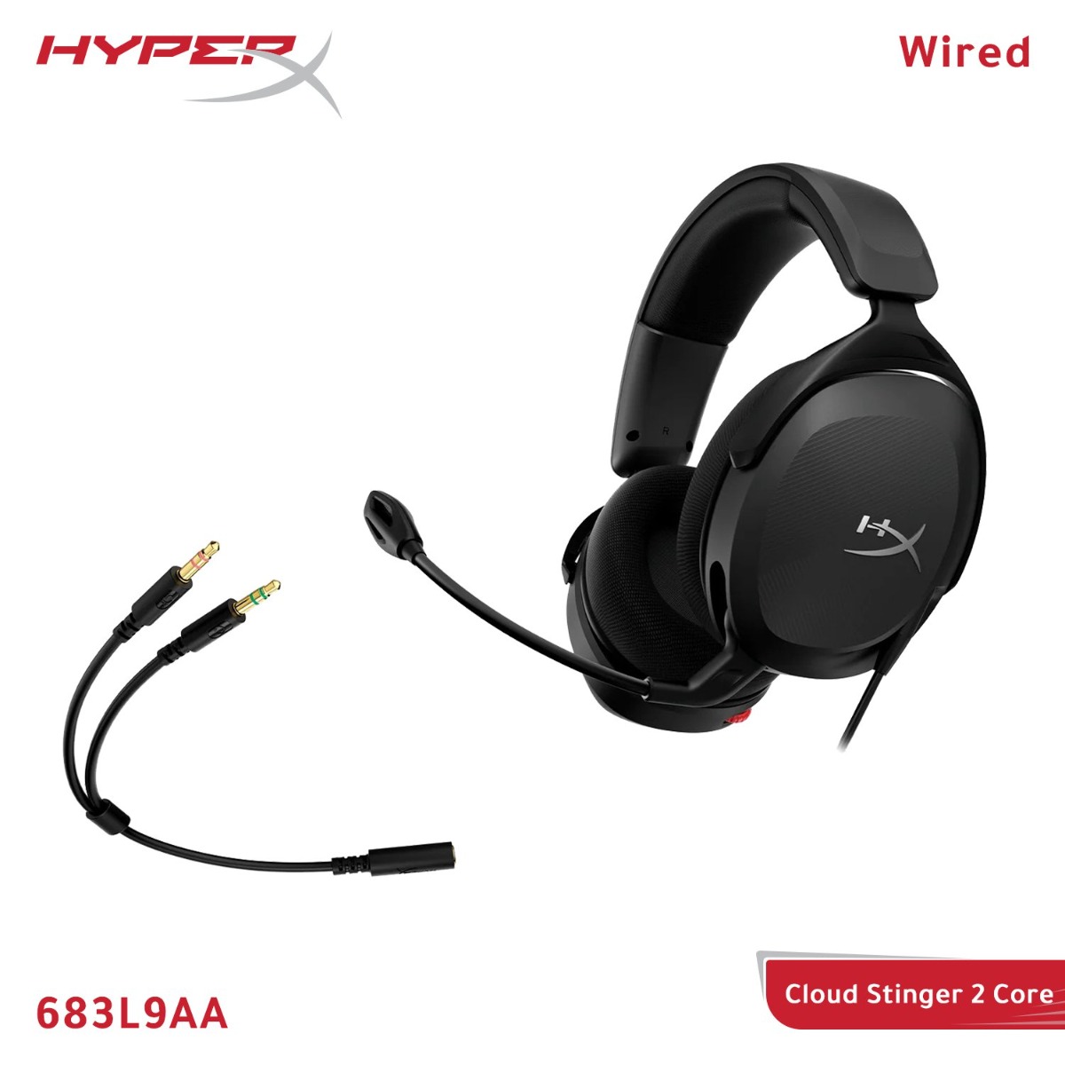 سماعة الرأس HyperX Cloud Stinger 2 Core سلكية لألعاب الكمبيوتر