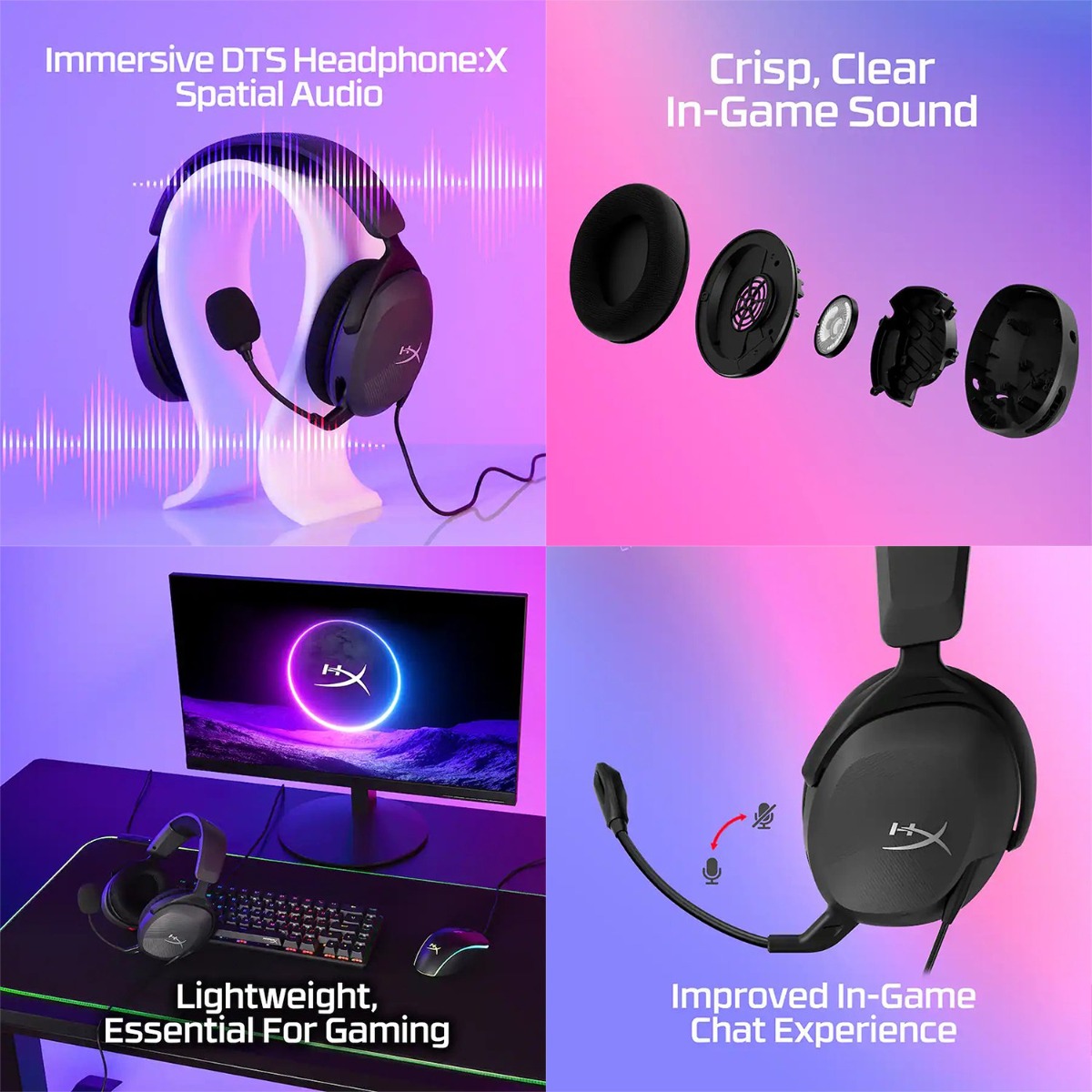 سماعة الرأس HyperX Cloud Stinger 2 Core سلكية لألعاب الكمبيوتر