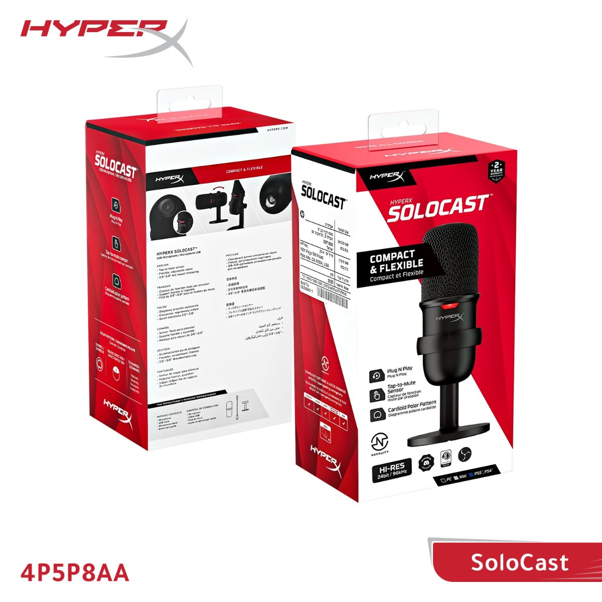 ميكروفون كمبيوتر HyperX SoloCast للألعاب