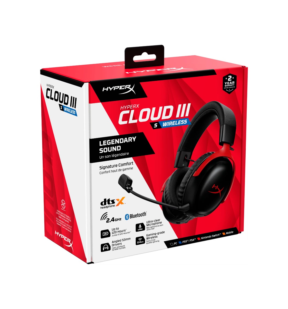 HyperX Cloud III S Wireless Computer Gaming Headphone