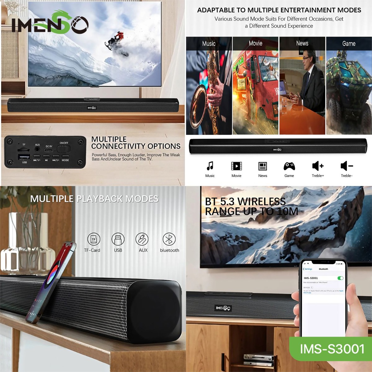 سبيكر IMENSO IMS-S3001 بلوتوث