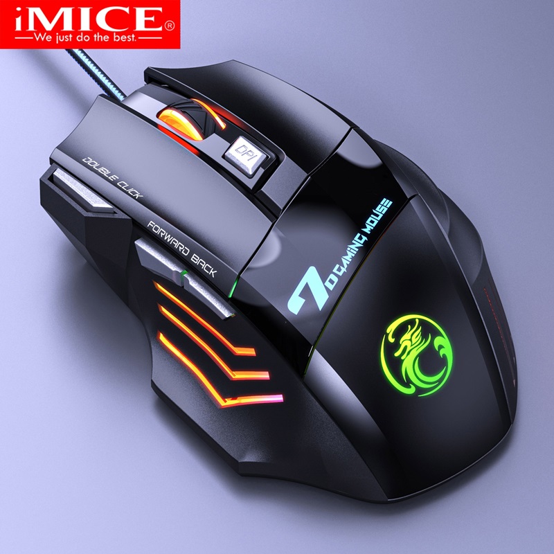 ماوس iMICE X7 ضوئي سلكي للألعاب