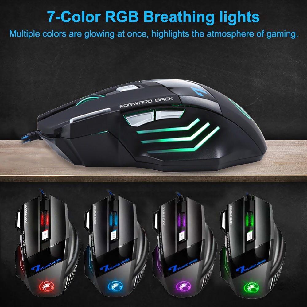 ماوس iMICE X7 ضوئي سلكي للألعاب